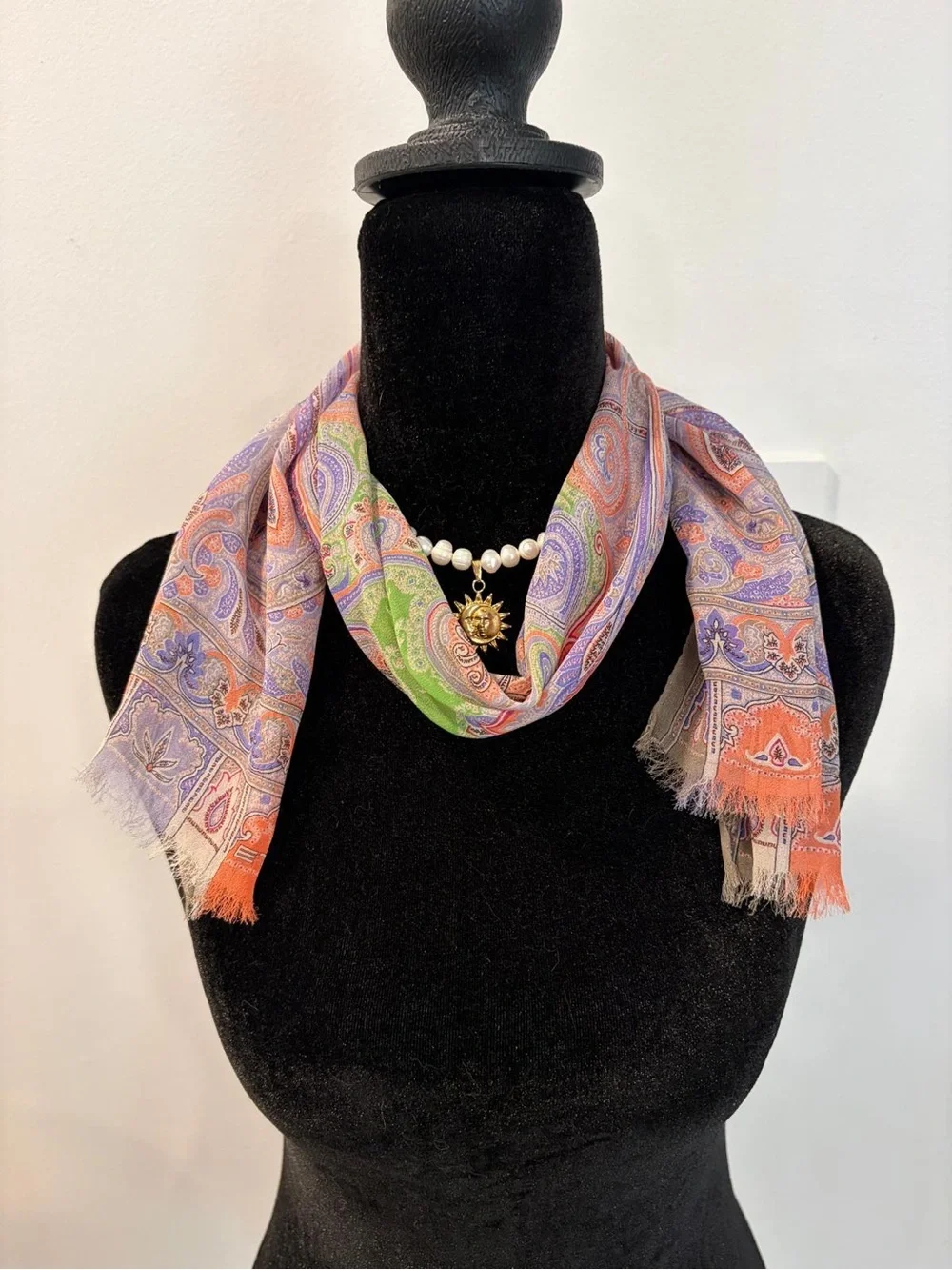 Etro Silk Shawl Multicolor Made in Italy